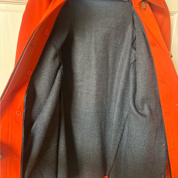 Michael Kors Bold Orange Trench Coat - Picture 3 of 7